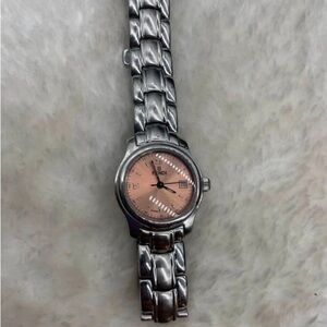 Fendi Silver and Pink Watch